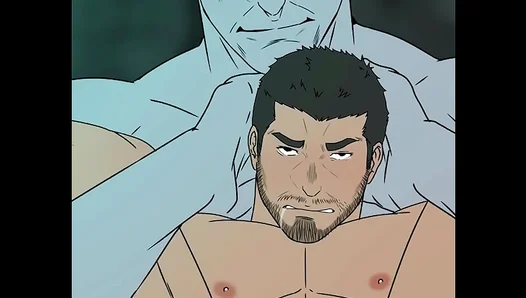 Muscle-Bound Twinks Engage in Heated Cartoon Sex Battle: Chris Takes on Beefy Mr. X –