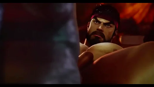 Ryu Devours Thick Cock in Sweaty, Thrashing Bareback Fuck - Pounds Ryus Hole Then Unloads