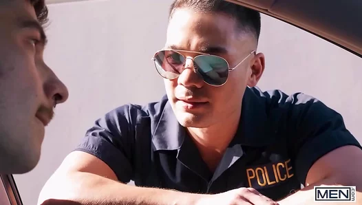 Colton Reece Claims Aaron Hardy in Sizzling Police Station Threeway - 18+