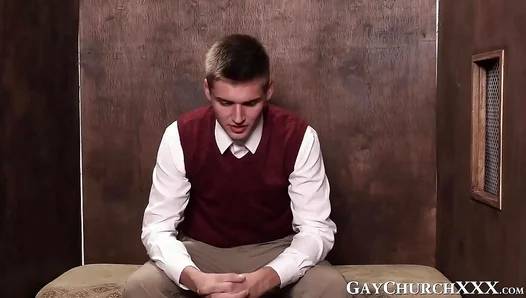 Pastors Secret Sin: Swollen Jock Meat Devours Clergymans Hung Hole in Holy Confession –