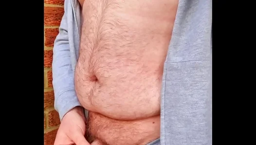 Caught on Cam: Fatties Public Urination Surprise Under Sunny Shower Stream 18+