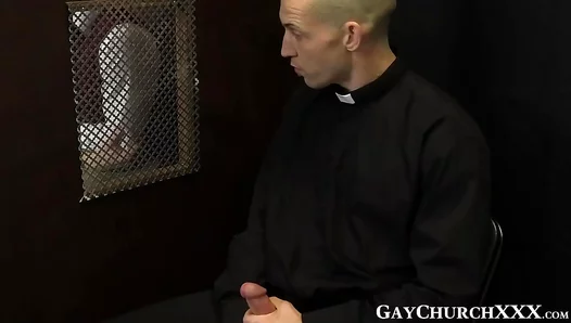 Forbidden Lust: Blonde Priests Steamy Confession Ignites Sacred Sin – 18+