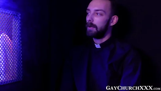 Confessing Their Desires: Young Twinks Seduced by Forbidden Priest in Church – 18+