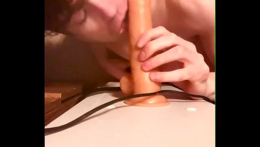 Nikos Intense Self-Love Session: Long, Thick Cock Toy Brings Him to Blazing Climax –