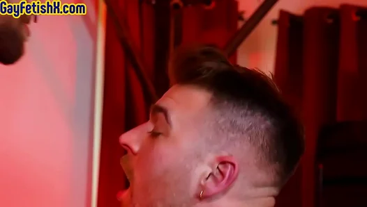 Leather Dominant Thrills Subs with Rough Fisting of Tight Hole – Raw Gay Kink