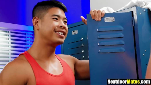 Massive Meat Devours Hung Asian Muscle in Sweaty Raw Rodeo - 18+
