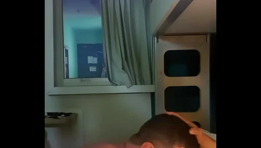 Steamy Rio FC Afterparty: Muscle Stud Sucks Guard Raw Passionate on Camera