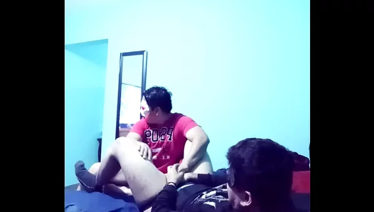 Straight Mans Shocking Surrender: Blowing Friend As Gay Dare Punishment – 18+