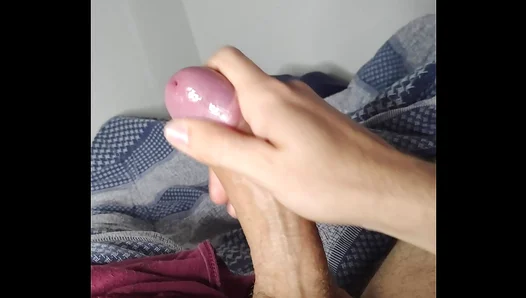 Thrilling Solo Session: Big Cock Gets Soaked in Pleasure from Intense Hand Jobs