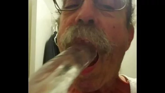 Florida Seniors Jaw-Dropping Gag Session with Monster Dildo - Amateur Raw Gay Solo