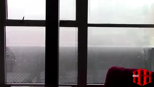 Steamy Showdown: Huge Black Meat Thrusts Deep in Tight Hole Under the Shower Spray –