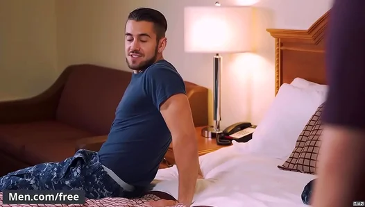 Dante Colle Submits to JJ Knights Massive Manhood in Sizzling Gay Domination Scene