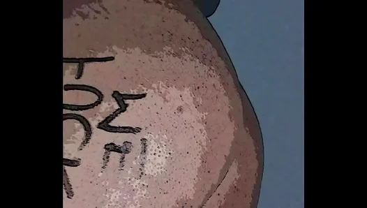 Steamy Homage: Round Cheeks Thirsting for Touch in Lewd Amateur Gay Fun – 18+