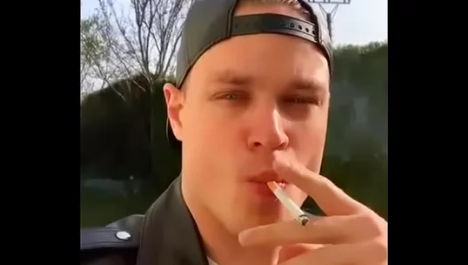 Smoke-Filled Lust: Solo Smoking Fetish Fuels His Burning Arousal – GayXXX 18+