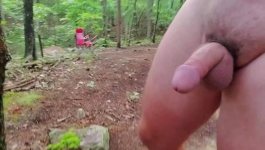 : Naked Peaks Adventure: Hikers Rugged Solo Climax with Vibrant Cock Ring - HotOutdoorFun