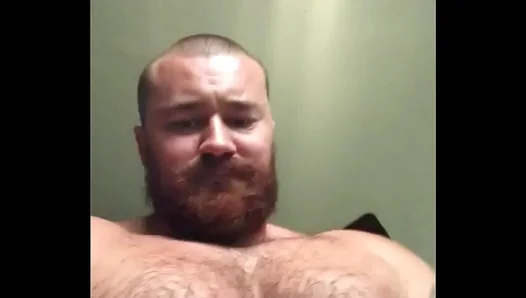 Brawny Bear Shows Off Ripped Tattoos Thick Cock in Dominant Display - 18+