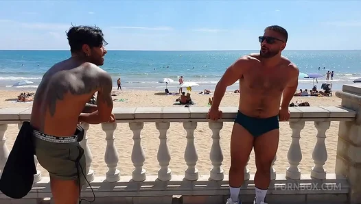Sultry Poolside Seduction: Two Men Ignite a Hot Affair Under Starry Skies – 18+