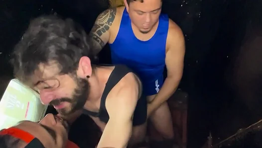 DP Delights: Hung studs dominate my tight ass in wild threeway action at the cabin -