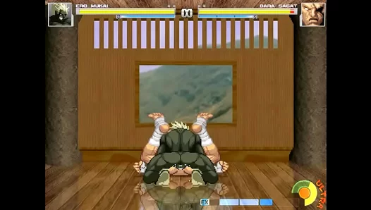 Steamy Rendezvous: Sagat Surrenders to Mugens Dominant Lust in Yaoi Threesome –