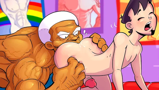 Innocent Cartoon Boys Initiated into Anal Bliss - Losing Virginity to Throbbing Dicks –