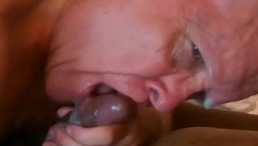 Gramps Wild Desires Unleashed - Drooling Over Youthful Dick in Sloppy Oral Session – 18+