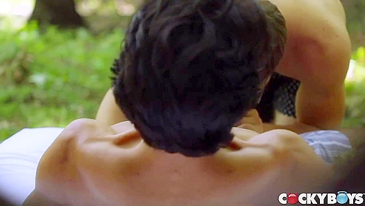 Nico Leon Devours Blake Mitchells Thick Meat in a Wild Woodland Threesome Rampage –