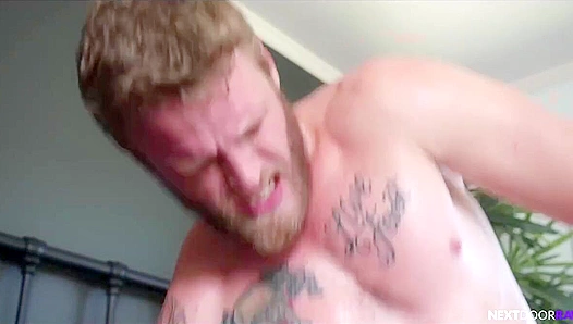 SethKnight Devours ShawnReeves Tight Hole in Lewd Neighborly Raw Anal Threesome –