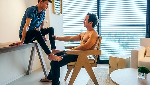 Curly-DILF Greg McKeon Takes Avery Jones for a Wild Ride at CockyBoys