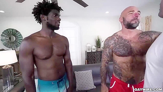 Jason and Devin Double-Fuck Bostons Clenching Ass in Steamy Gay Anal Threesome