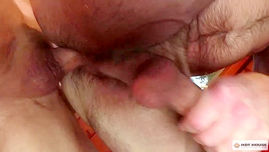 RomanTodds Hung Stallion Unloads Thick Load Directly into Handyman Dereks Hungry Hole -
