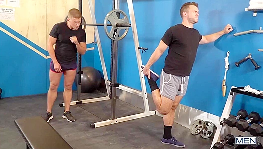 Blake Ryder Pounds Jake Porters Tight Hole After Ripping Off Muscles - Steamy Gym Sex