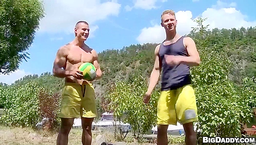 Chris Luc Goes Wild: Steamy Outdoor Volleyball Hookup - GayTwinkX 18+