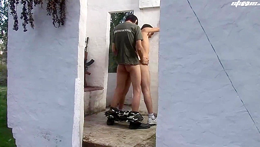 Raw Recruits Tight Hole Claimed by Brawny Drill Sergeant – GayXXX 18+
