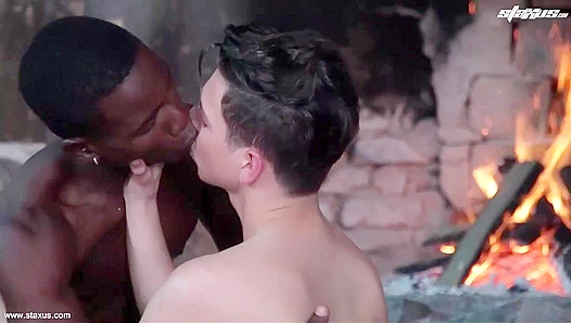 Devons Passion Ignited as He Devours Xander Near the Fiery Blaze – BlazingHot18