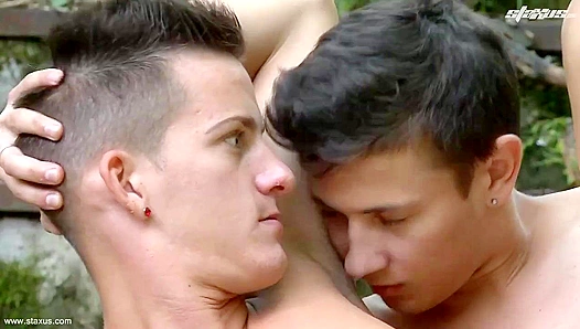 Steamy Ride Sloppy Facial Frenzy: Prince Hansons Raunchy Fuck Session – GayXXX