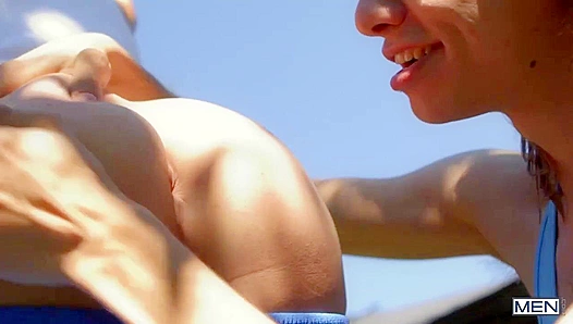 Cristiano Dominates Leo in Raunchy Doggy Fuck – Steamy Gay Sex Scenes
