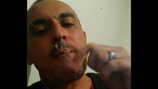 Raw Amateur Pig Play: Gagging on Thick Spit-Covered Cock, Snot Dripping Down Chin - 18+