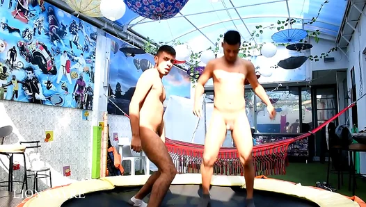 Steamy Outdoor Rough Play: Naked Sayre Rides Tramps Hung Dick Wildly - AmateurHotFetish