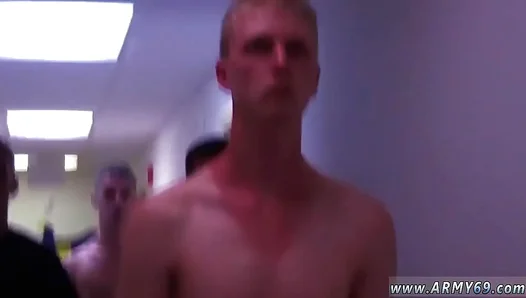 Fresh Cadets Surrender to Gang Bang - Uniformed Boys Overwhelmed by Intense Throbbing
