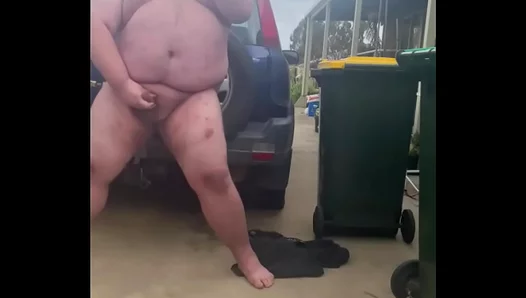 Plump Toy Enjoys Rimming Massive Fleshy Dildo in Outdoor Solo Delight – XXXGayFun 18+