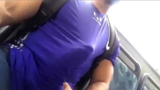 Hulking Beefcake Exposes Massive UnCut Dick on City Bus - Rough Gay Fuck 18+