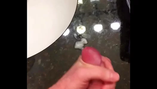 Steamy Shower Surprise: Thick Cock Erupts with a Pulsating Load in the Morning Glow –