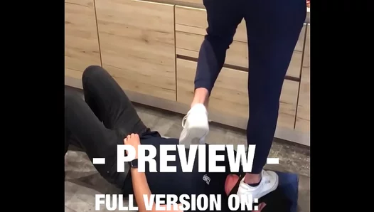 TinyGays 18+: Bending Over for Daddys Reebok Boots - Fresh Meat Gets Squeezed Between