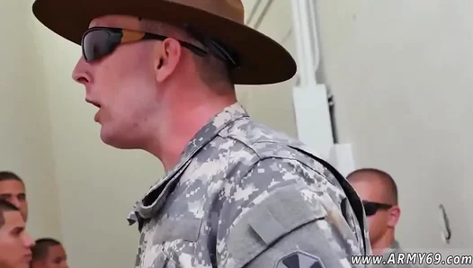 Ripped Recruits Ass Gapes Wide Under Drill Sergeants Massive Thighs in Searing Boot Camp
