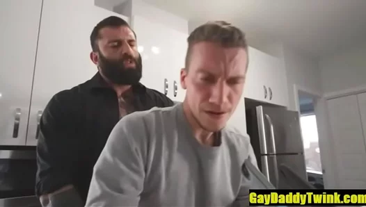 Daddys Hungry Thirst: Steamy Raw Kitchen Fuck for His Teen Toy