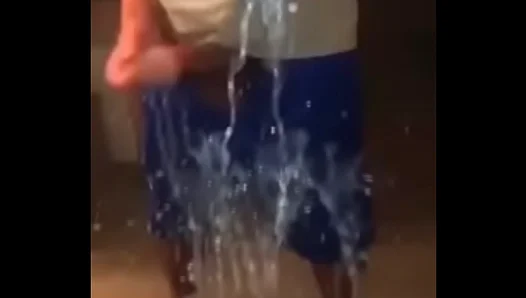 Steamy Self-Love Session: He Unleashes a Torrent of Hot Spunk on the Glass