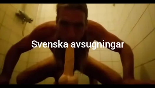 Steamy Self-Love: Swedish Stud Enjoys Thick Cock Plush Dildo - 18+
