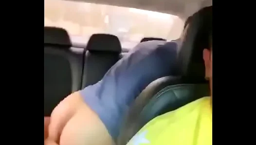 Intense Roadside Thrusts: Horny Studs Balls Deep Fisting Moans Fill the Scorching Car –