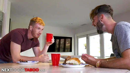 Stepbrothers Oral Bargain: Sucking Off for Family Truce – GayPornTales 18+