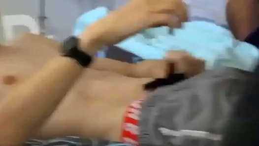 Wild Twink Gives In to Lust, Riding Bareback on Boyfriends Hung Stud Cock for 14 Long